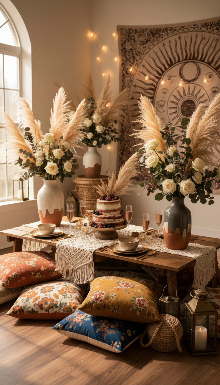 Ethereal Pampas Grass Arrangements
