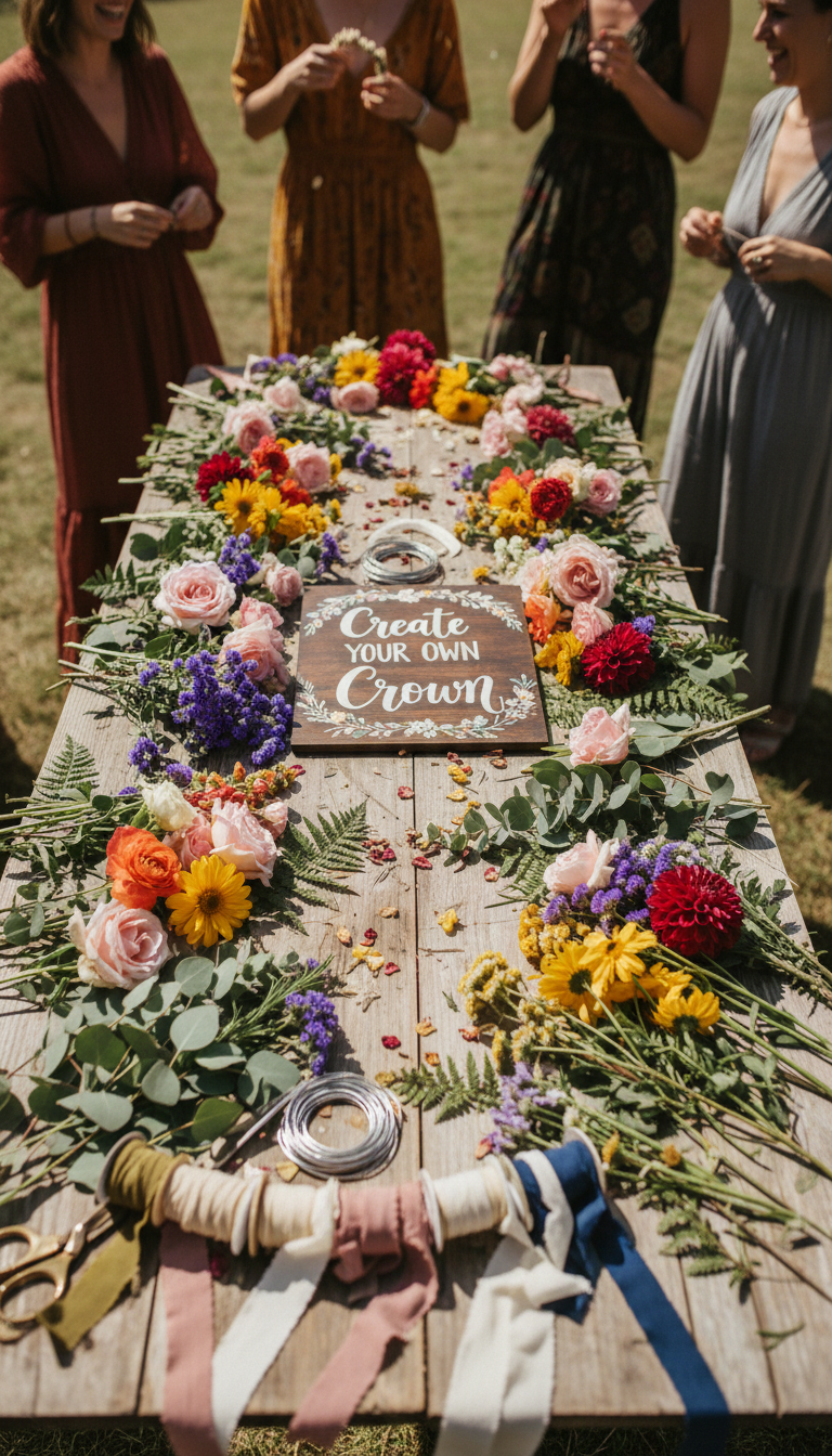 DIY Floral Crown Station