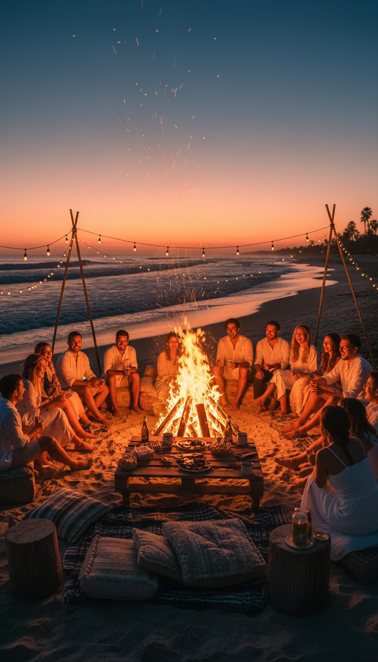 Barefoot Beach Bonfire