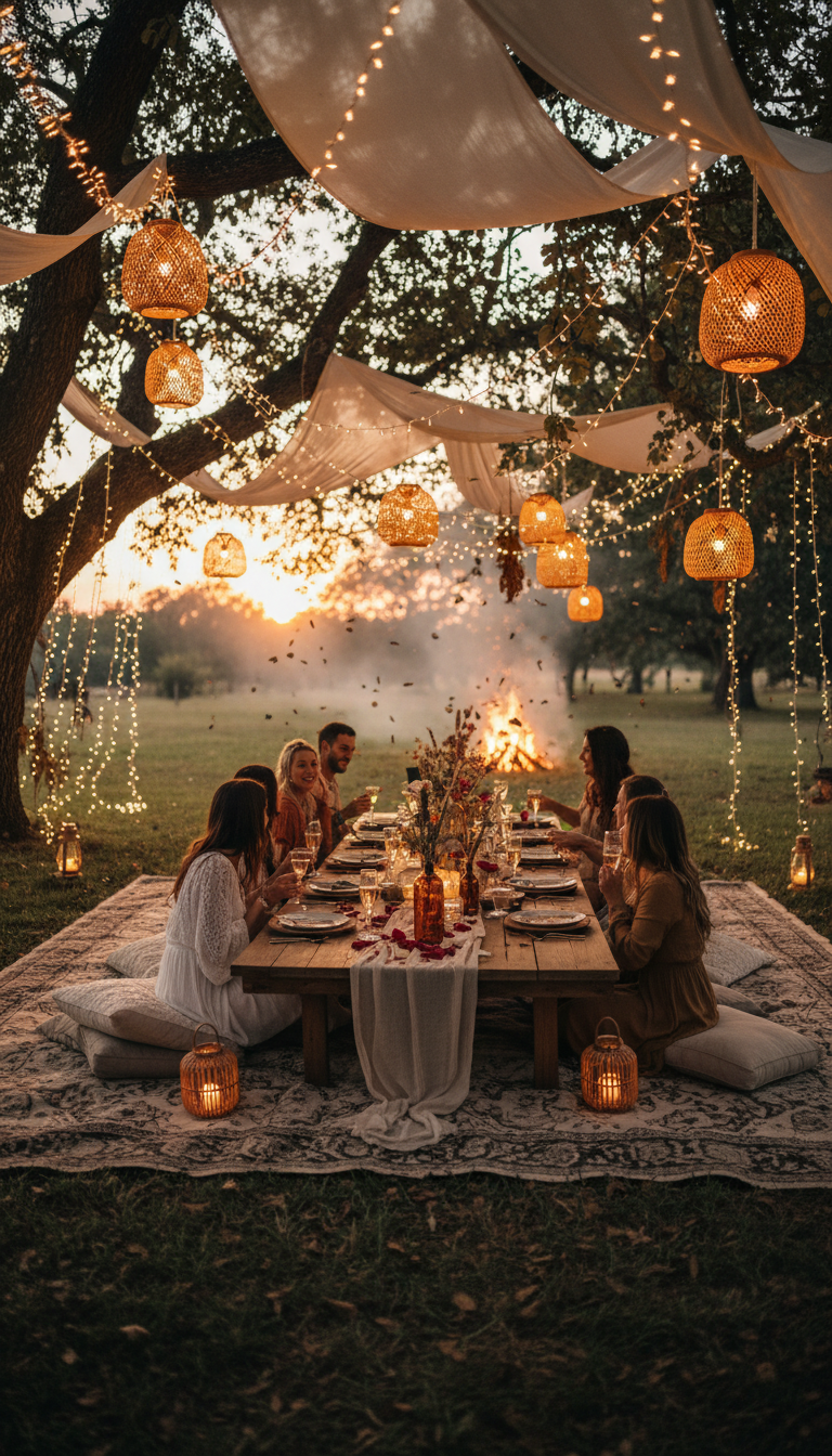 Twinkling Fairy Lights & Lanterns