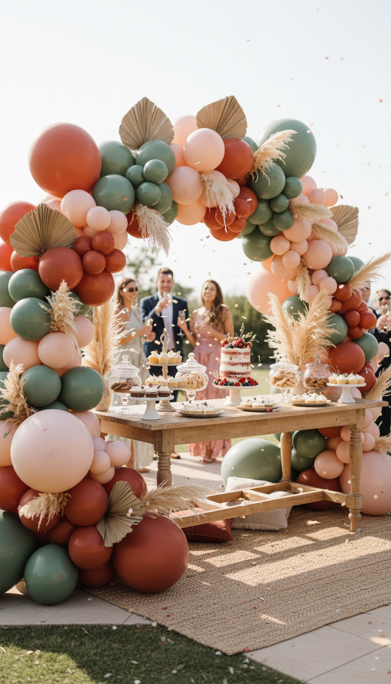 Earthy Balloon Arches