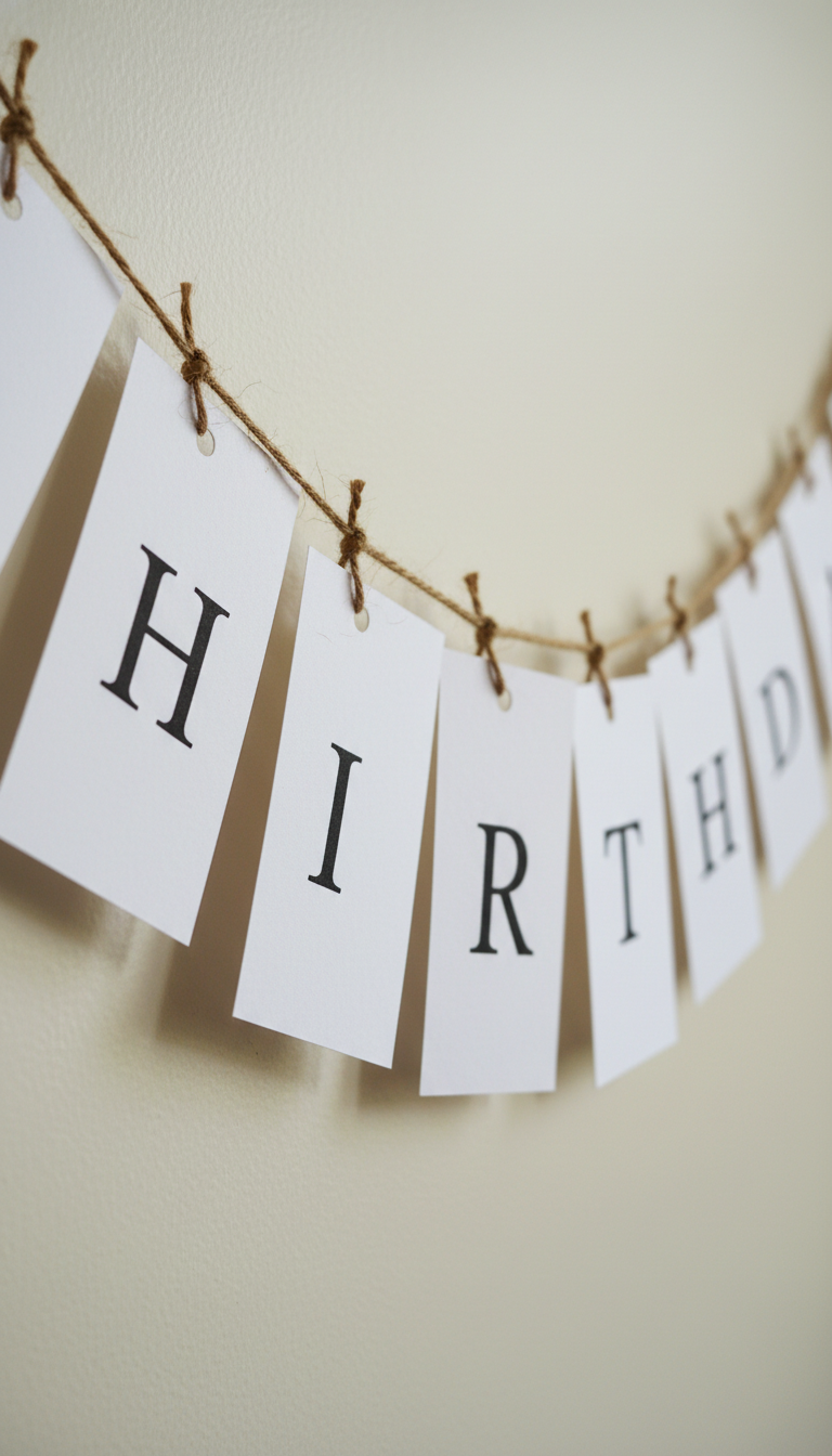 Personalized DIY Paper Banners