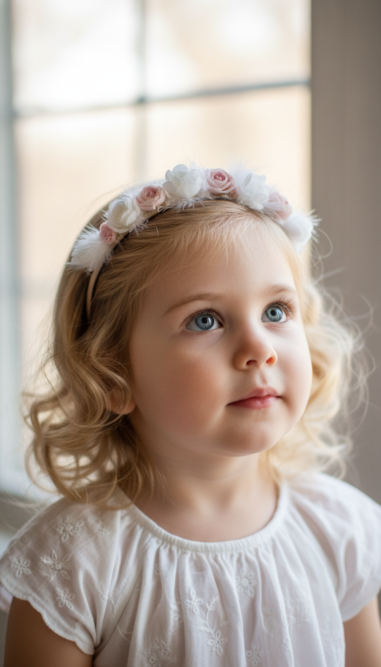 Feather & Flower Headband Ensemble