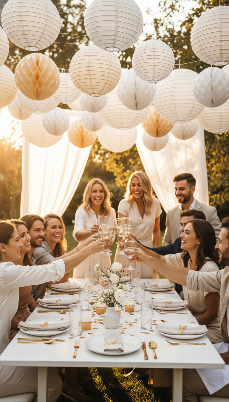 Hanging Paper Lanterns or Honeycomb Balls (Single Color)