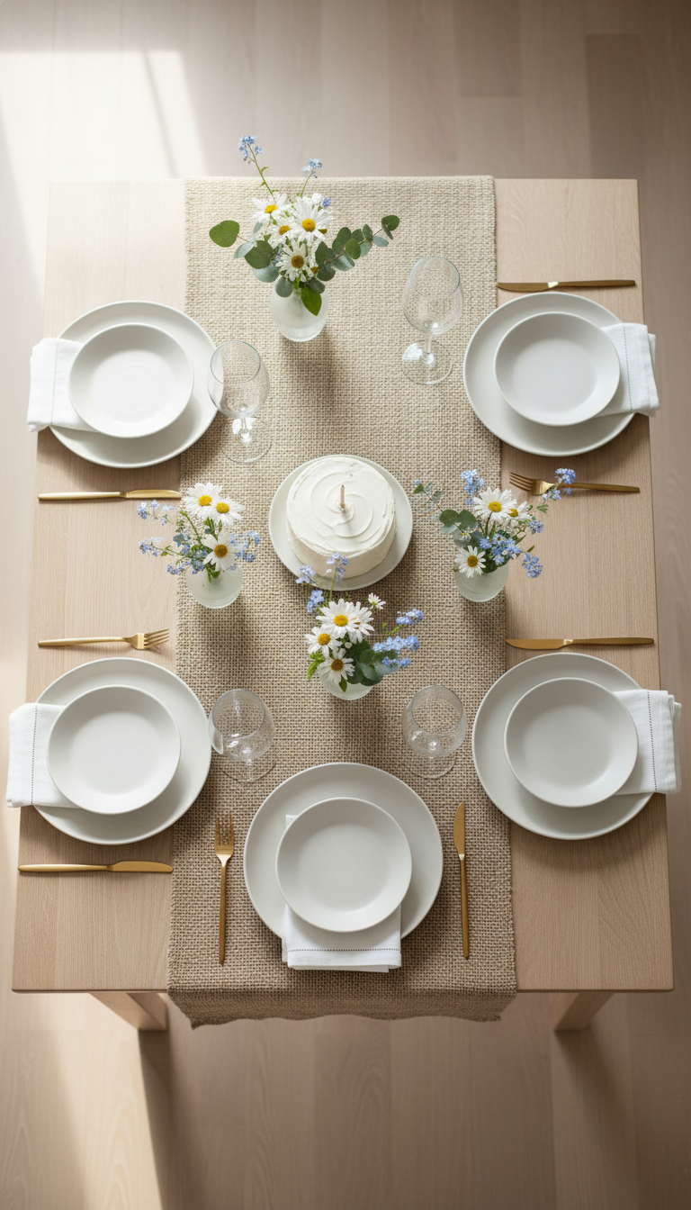 Understated Linen Table Runner