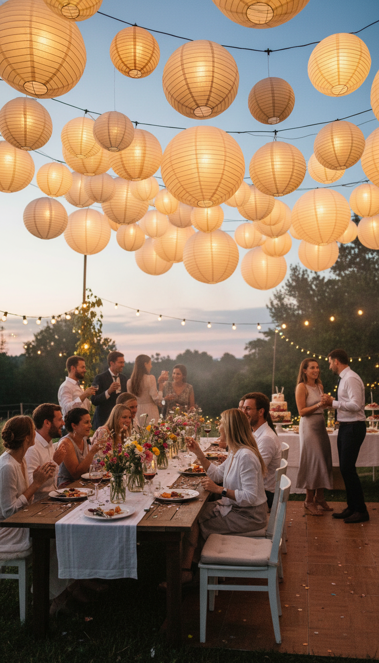 Airy Paper Lantern Accents