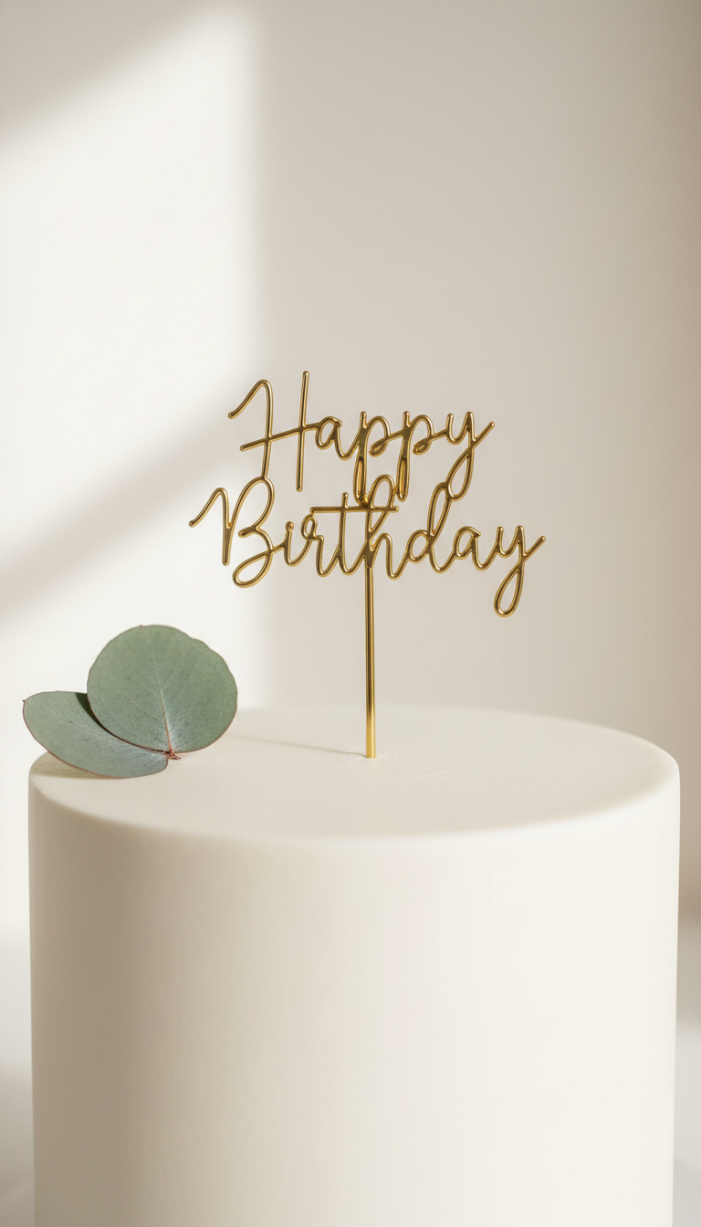Understated Cake Topper