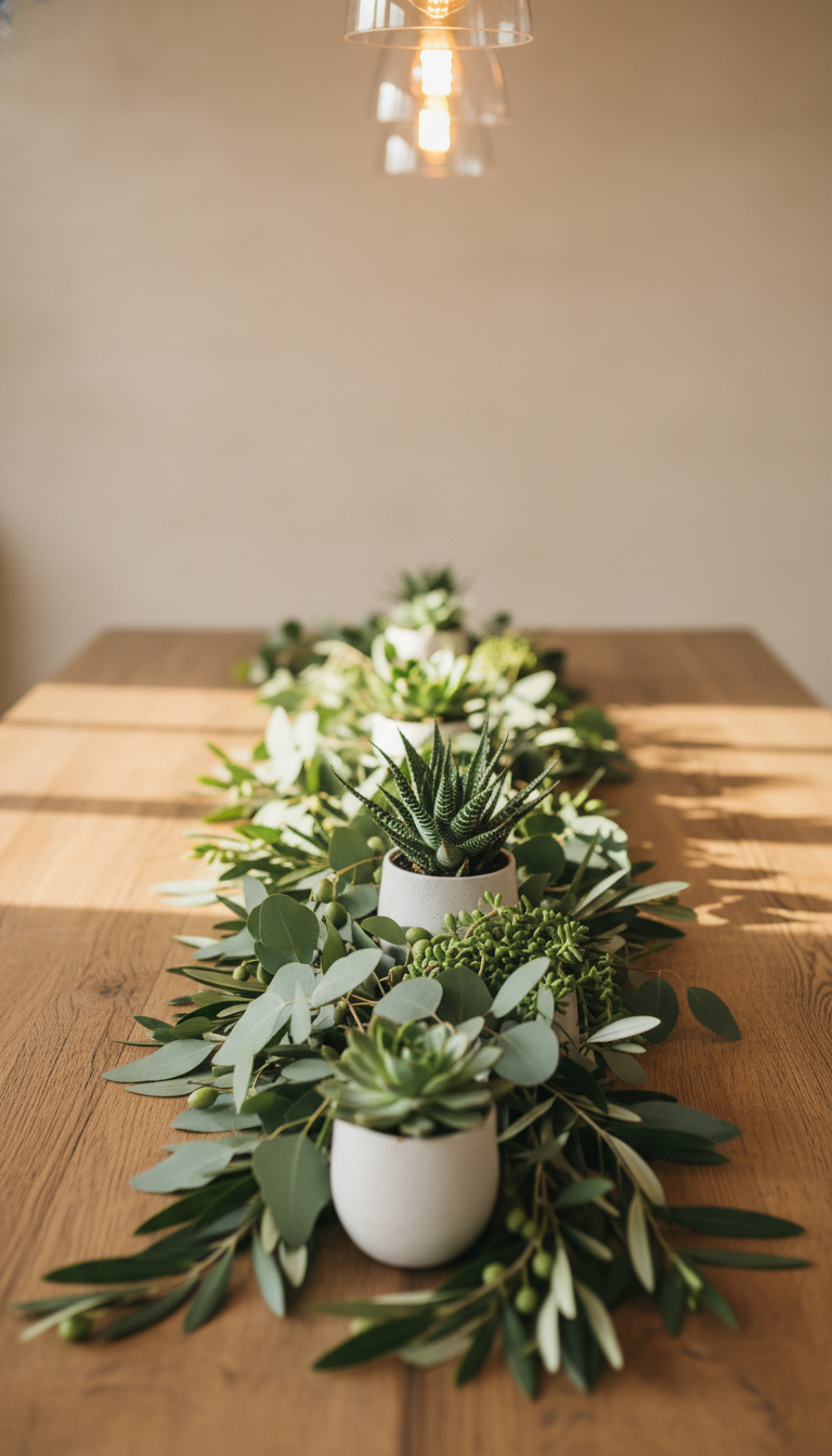 Lush Greenery Garlands & Centerpieces
