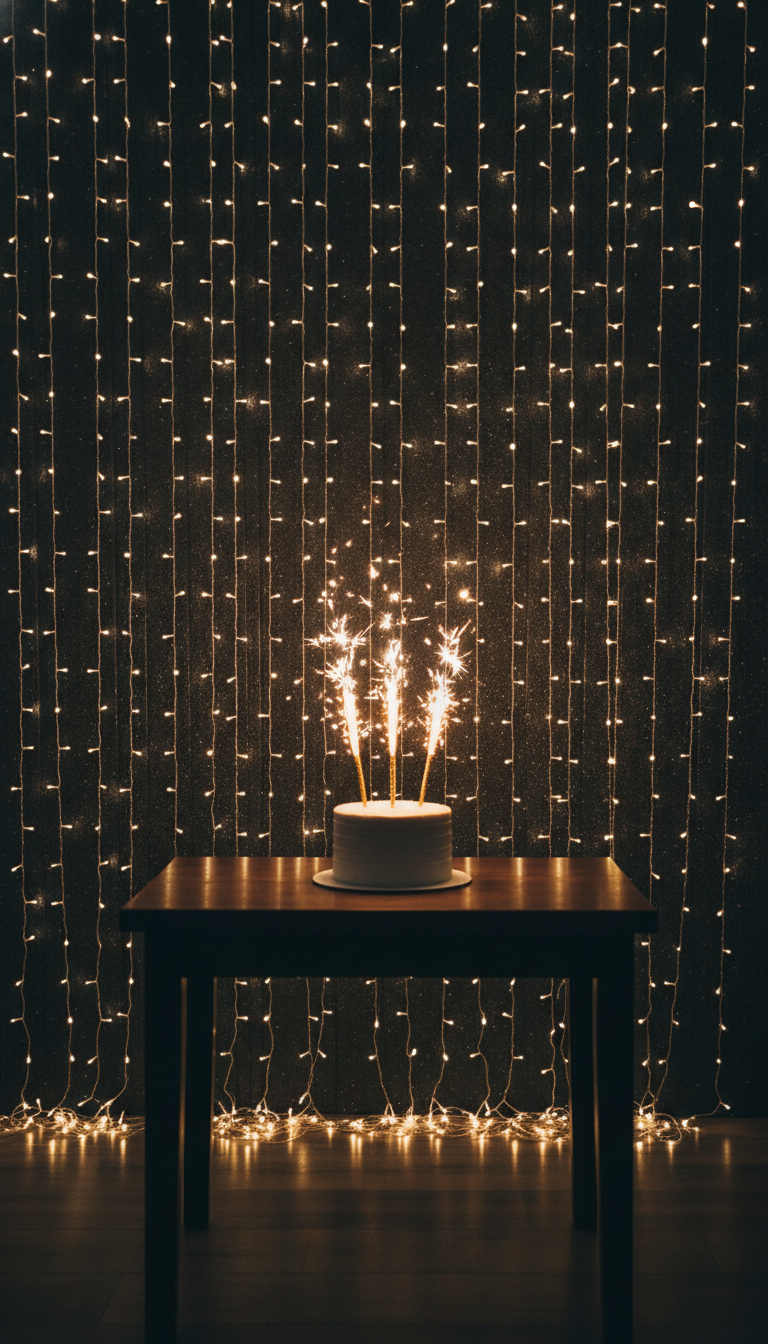 Twinkling Fairy Light Curtain