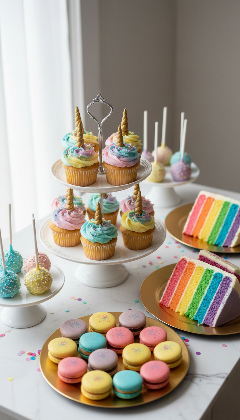 Rainbow Dessert Table Display
