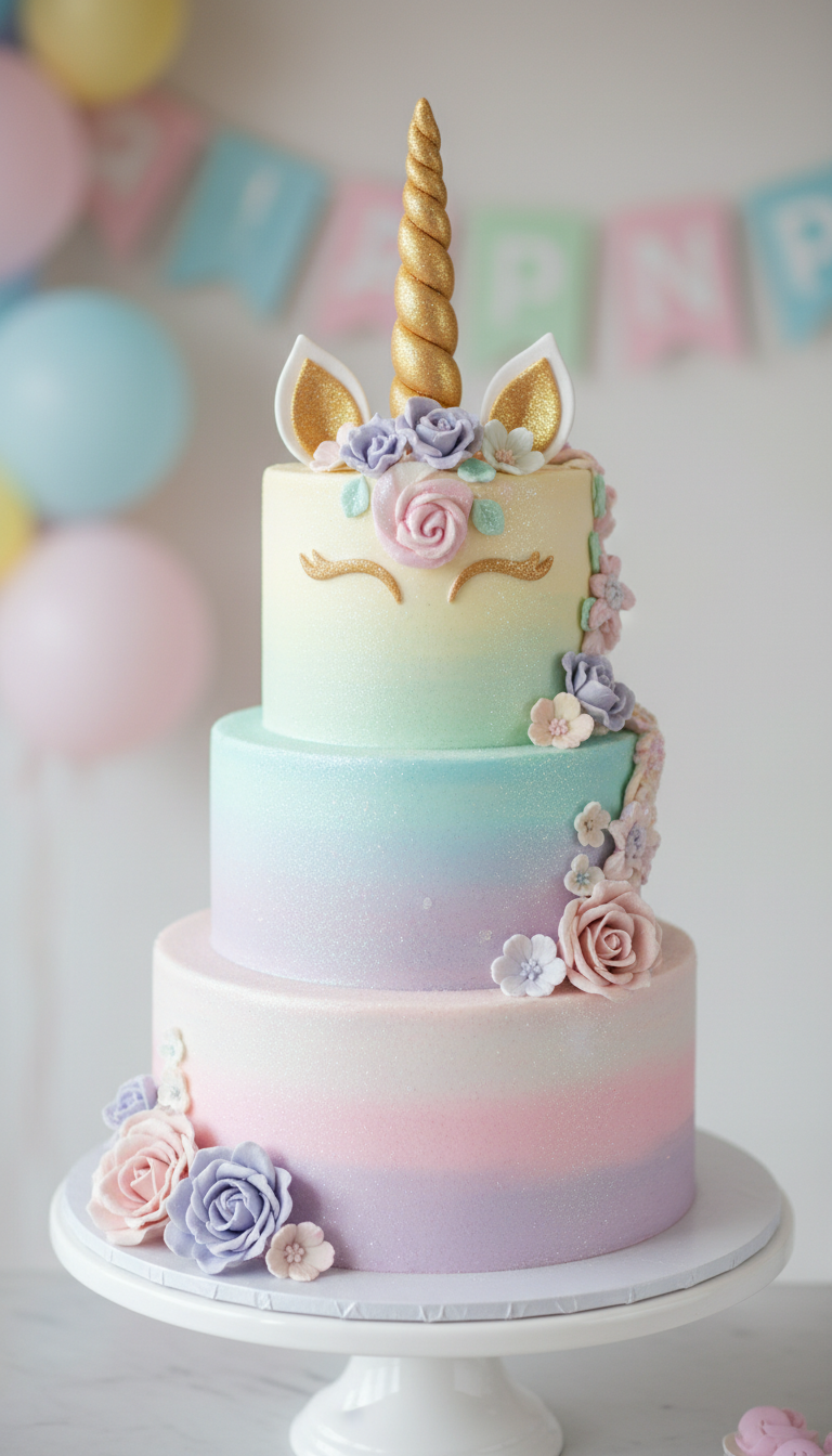 Spectacular Pastel Ombre Cake