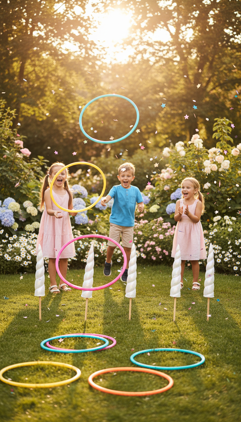 Unicorn Horn Ring Toss Game