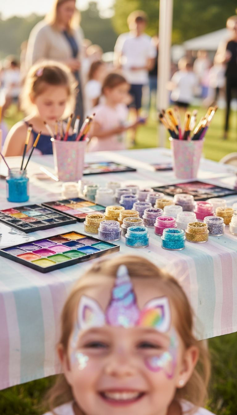 Sparkle Station: Face Paint & Glitter