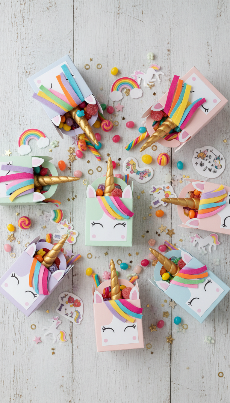 Unicorn Stable Treat Boxes