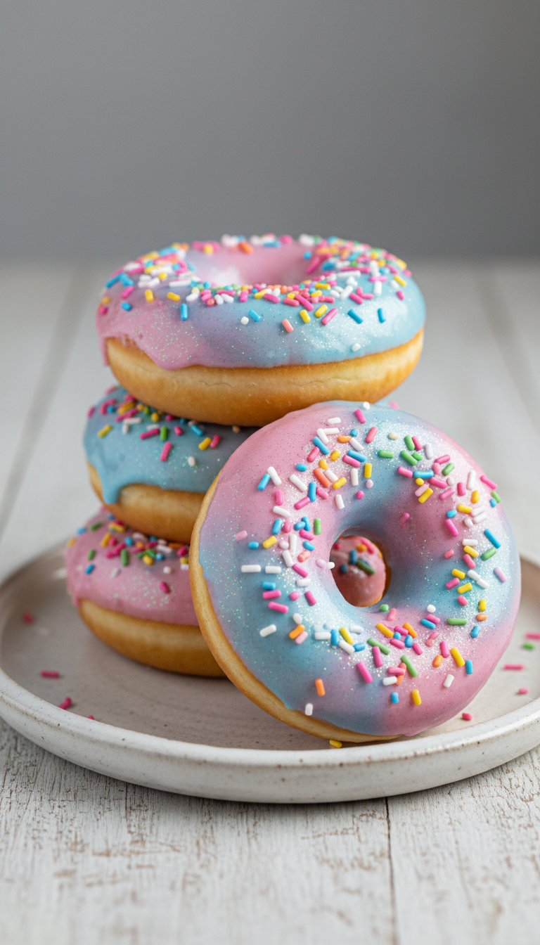 Sparkle Unicorn Donuts
