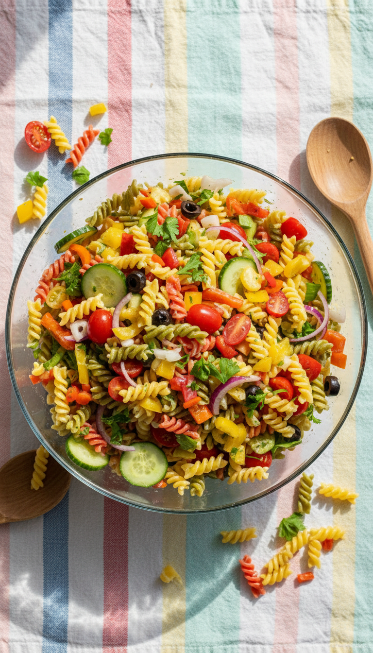 Rainbow Pasta Salad