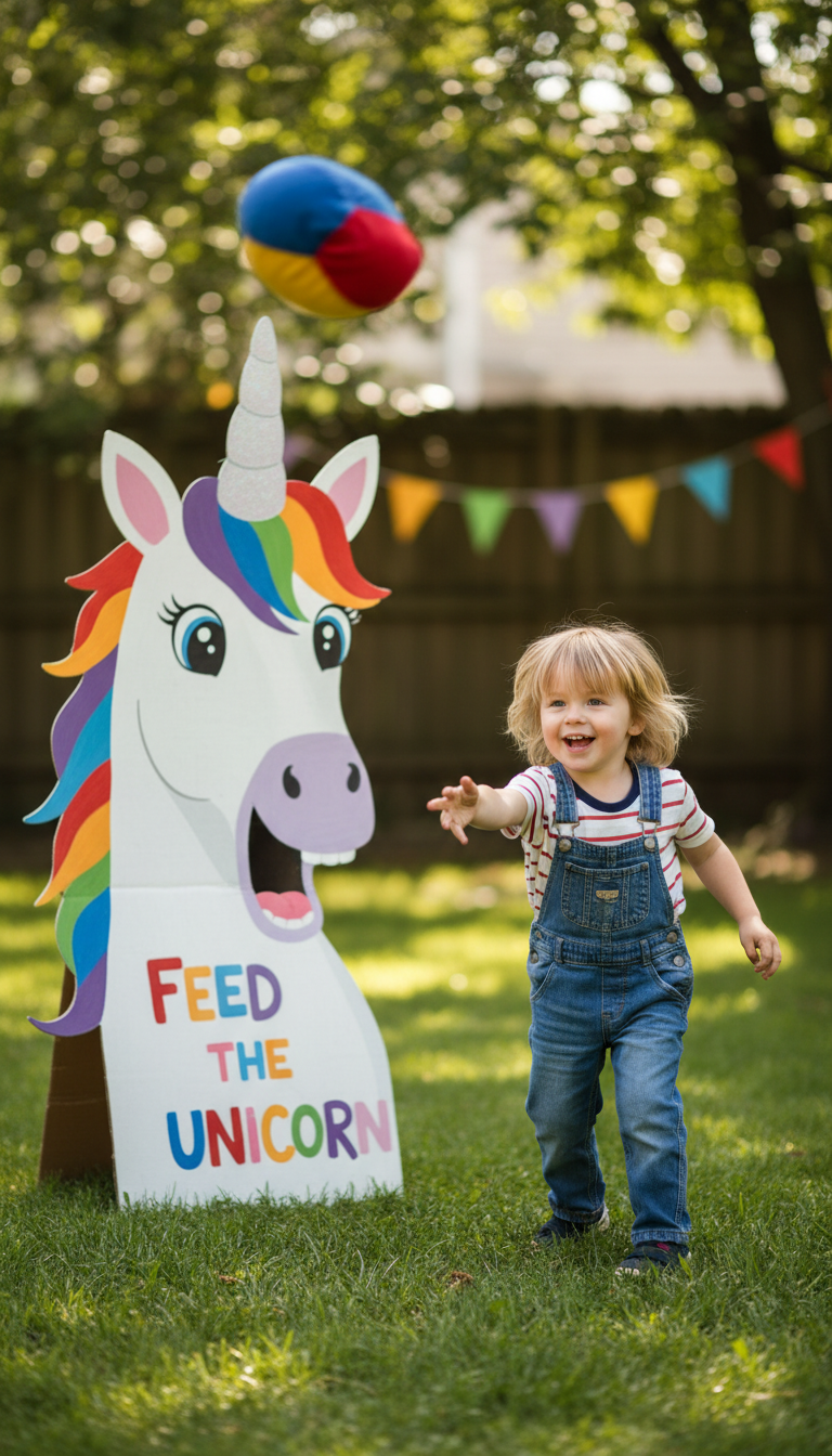 Feed the Unicorn Beanbag Toss