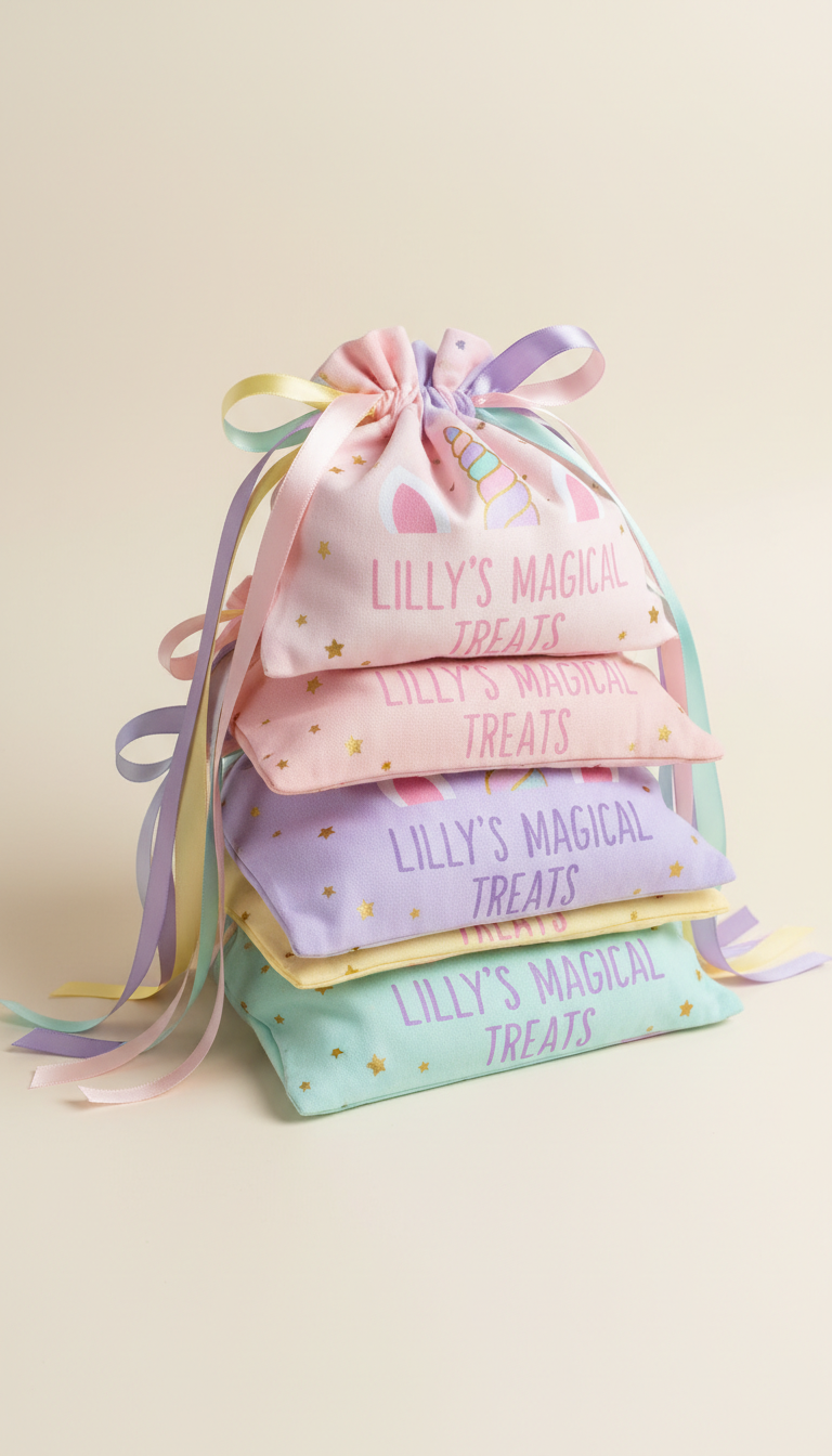 Personalized DIY Unicorn Treat Bags