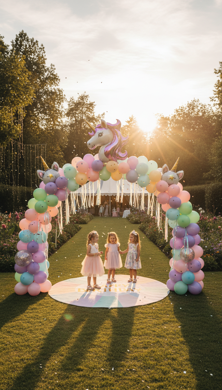 Majestic Unicorn Balloon Arch