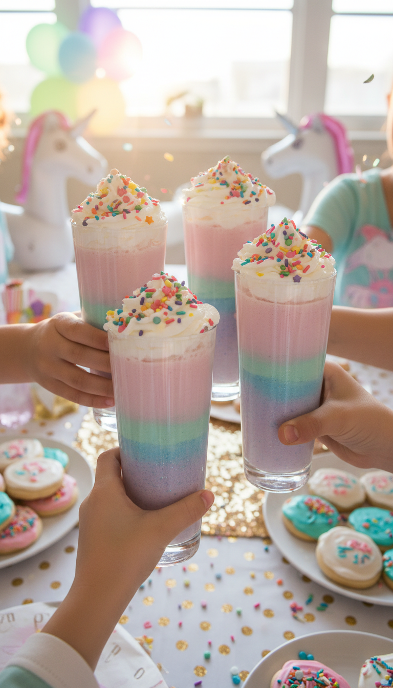 Sparkling Unicorn Smoothies