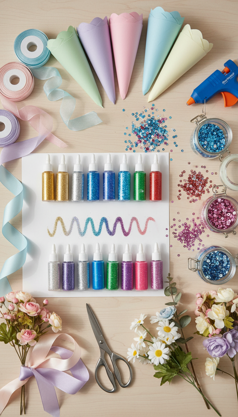 Glittery Unicorn Horn Craft Station