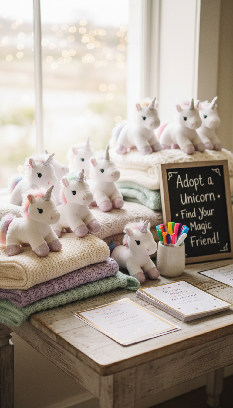 Adopt-a-Unicorn Plushie Station