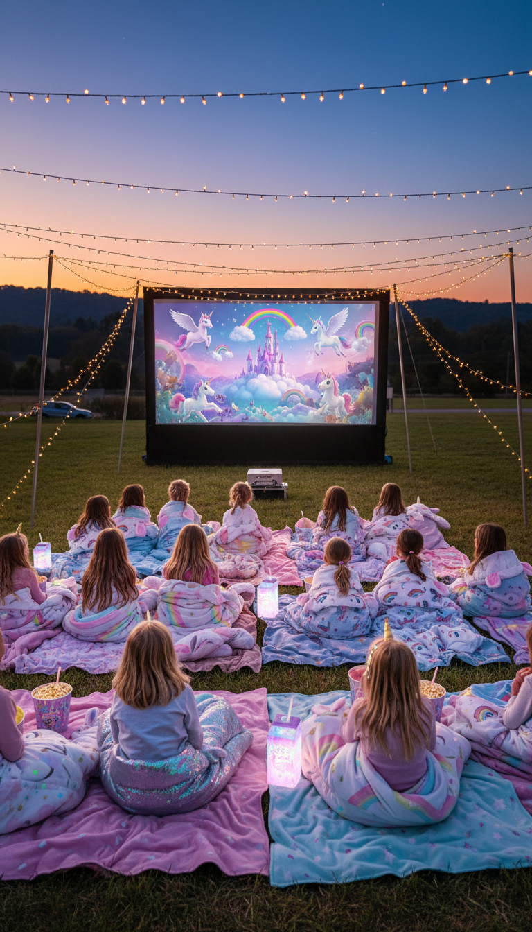 Outdoor Unicorn Movie Under the Stars