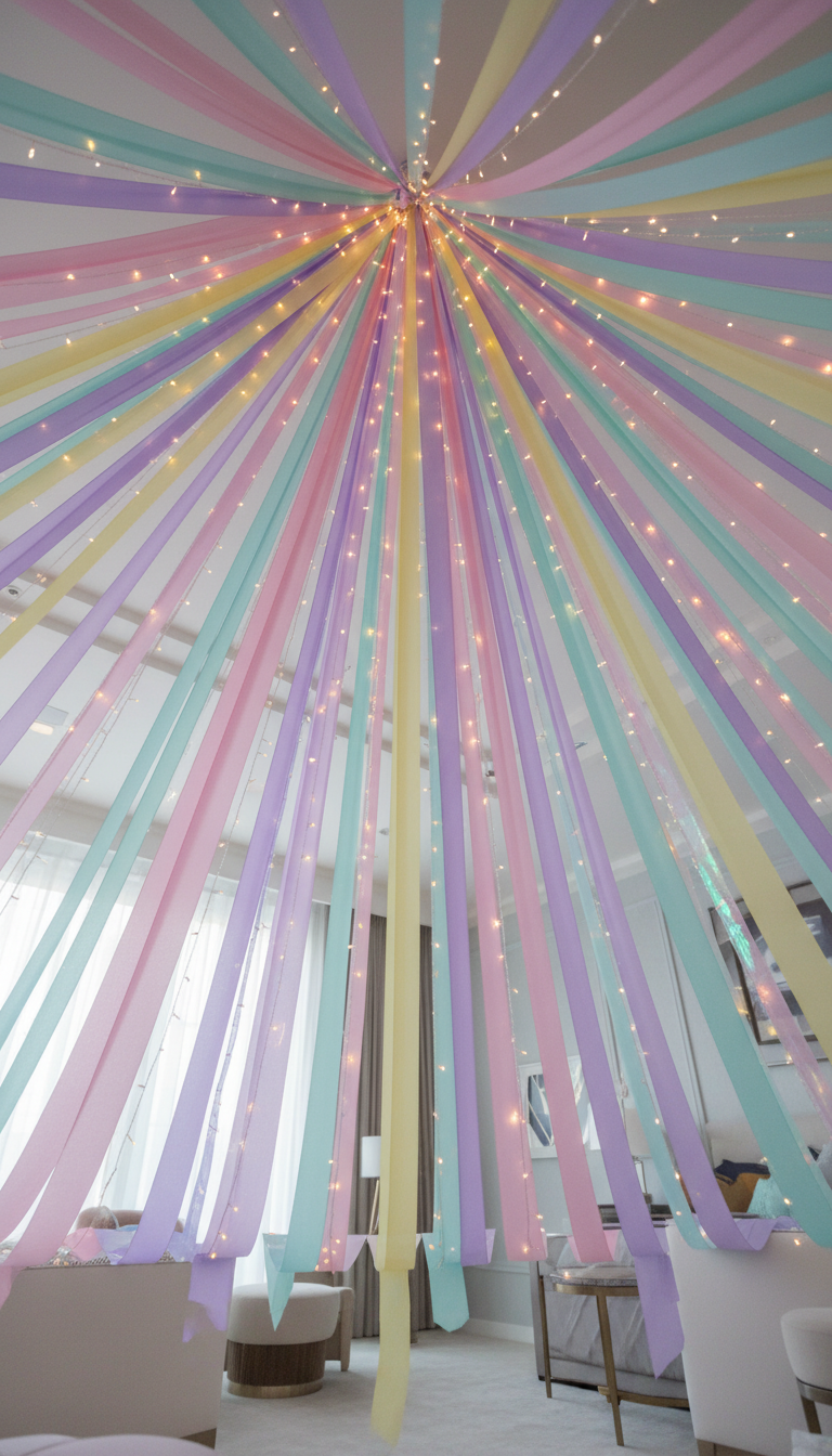 Unicorn Mane Streamer Canopy