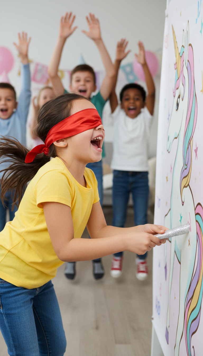 Pin the Horn on the Unicorn Game
