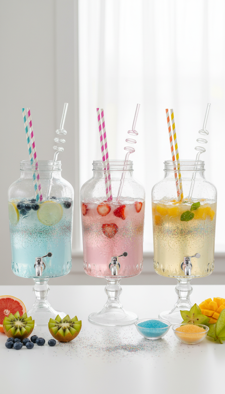 Shimmering Rainbow Drink Station