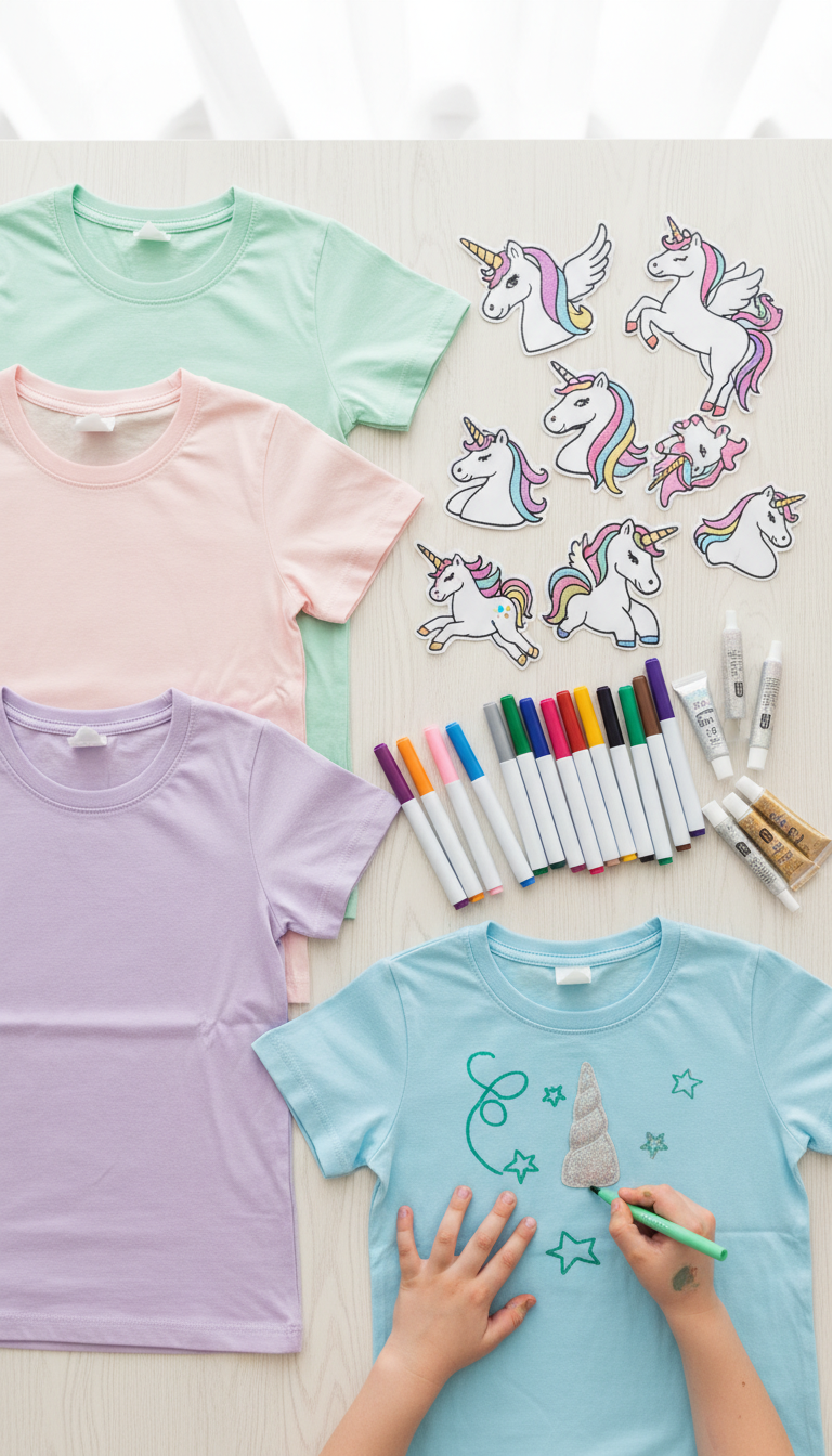 Personalized Unicorn T-Shirt Decorating
