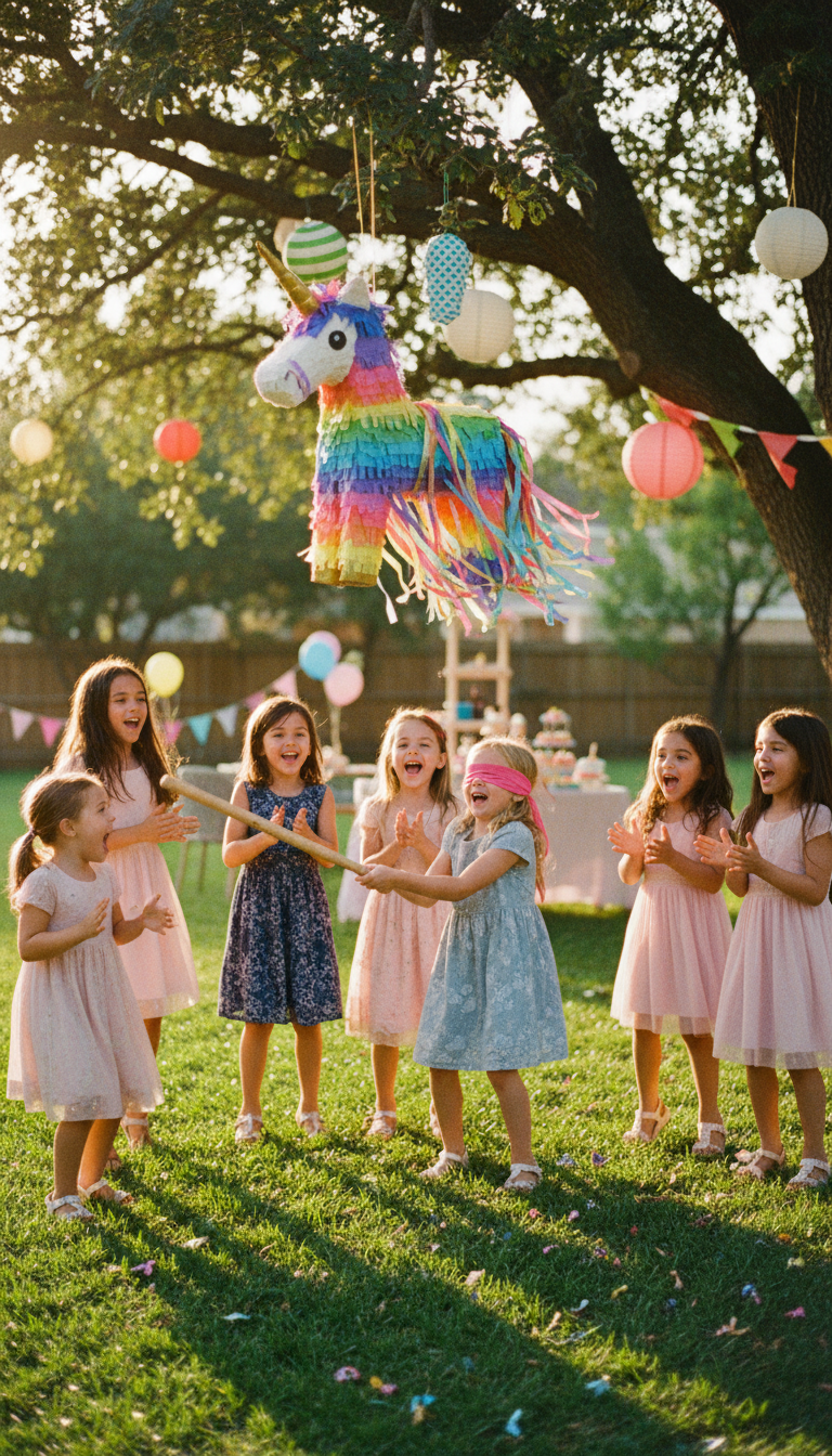 Dazzling Unicorn Piñata Fiesta