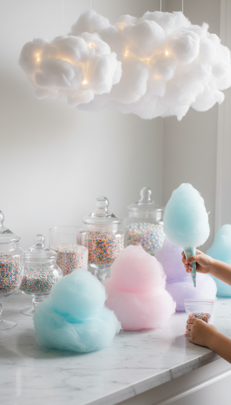 Cotton Candy Cloud Dessert Station