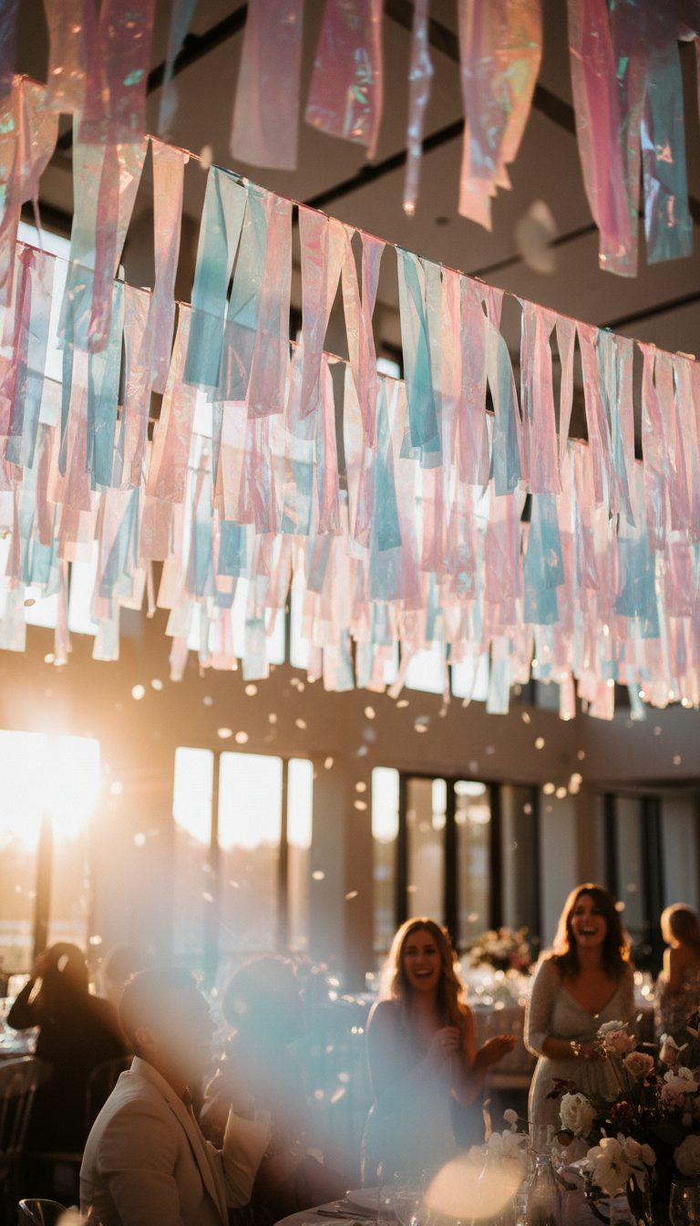 Iridescent Pastel Streamers