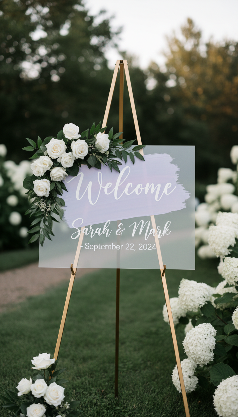 Frosted Acrylic Welcome Signs