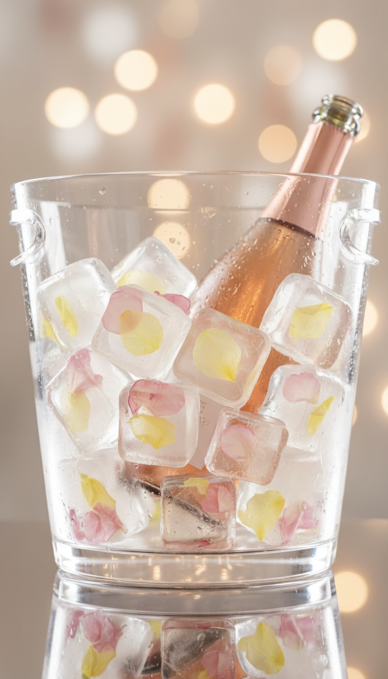 Floral-Infused Pastel Ice Buckets
