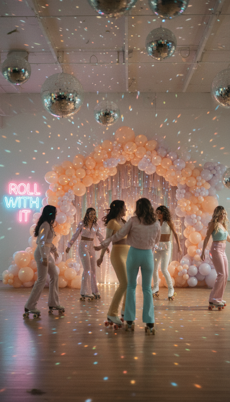 Retro Pastel Roller Disco