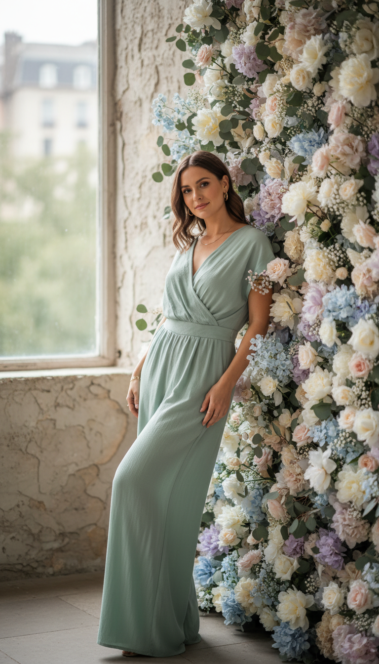 Sage Green Utility Jumpsuit