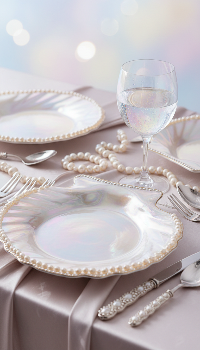 Iridescent Mermaid Pastel Tabletop