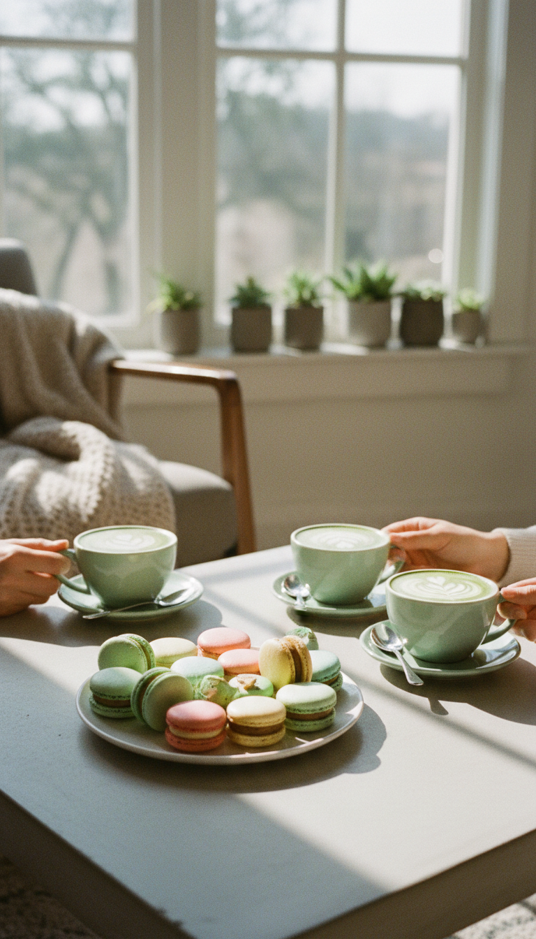 Mint Green Matcha & Macaron High Tea