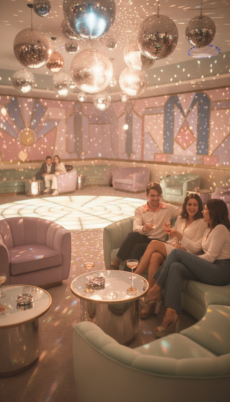 Pastel Disco Fever Lounge