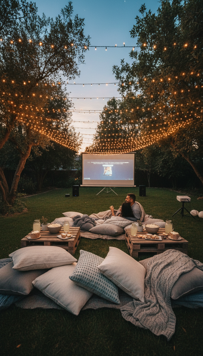 Backyard Cinematic Outdoor Movie Night