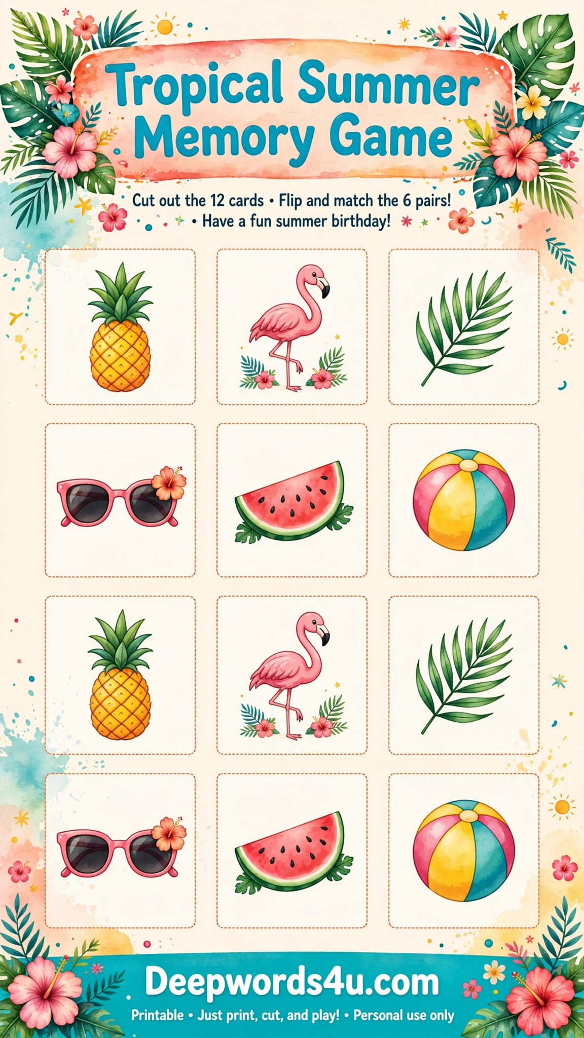 tropical_summer_memory_game_sheet.webp