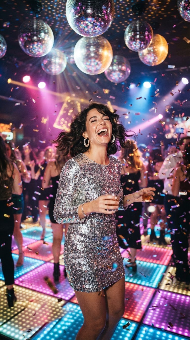 A Glamorous Retro 'Studio 60' Dance Party