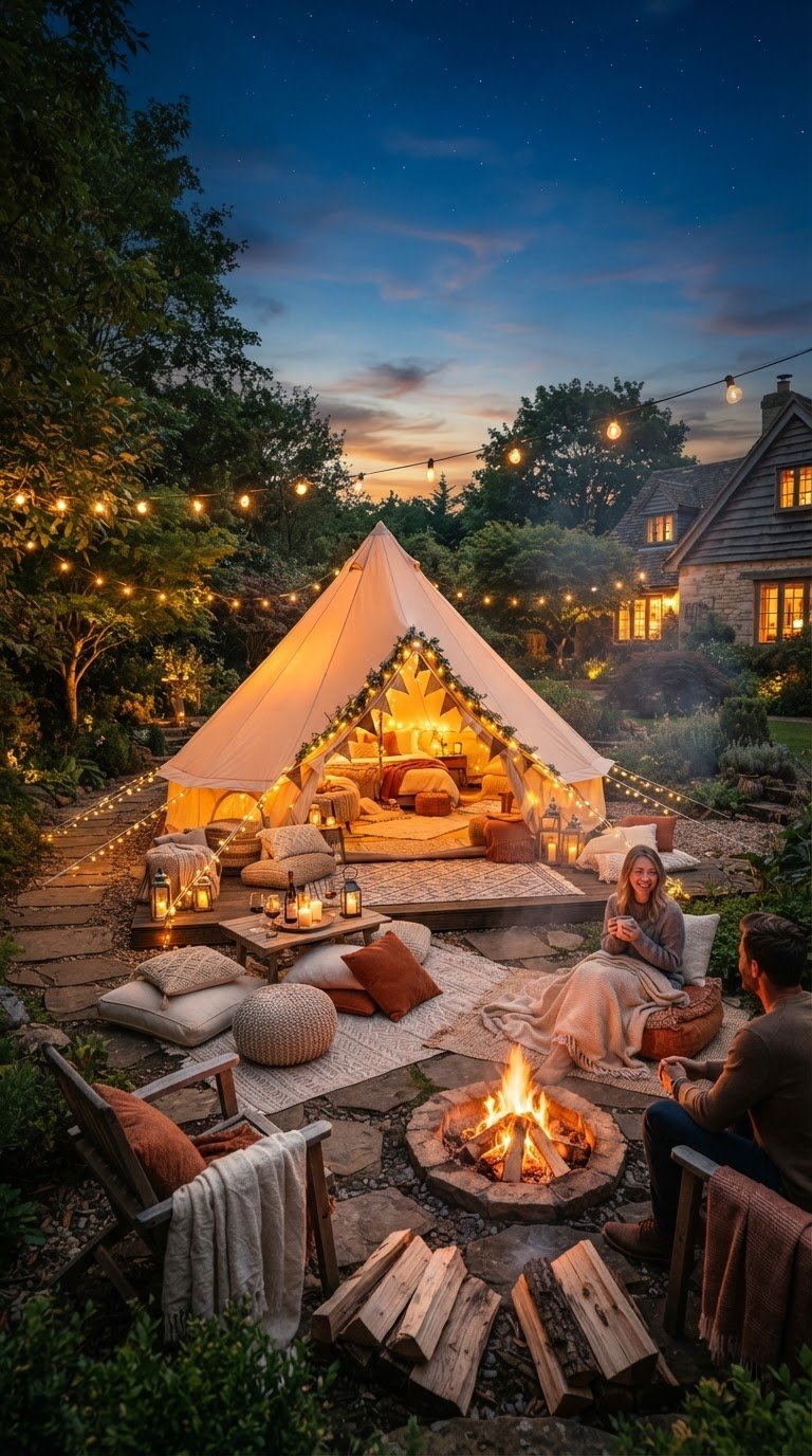 Cozy Backyard Glamping & Cinema