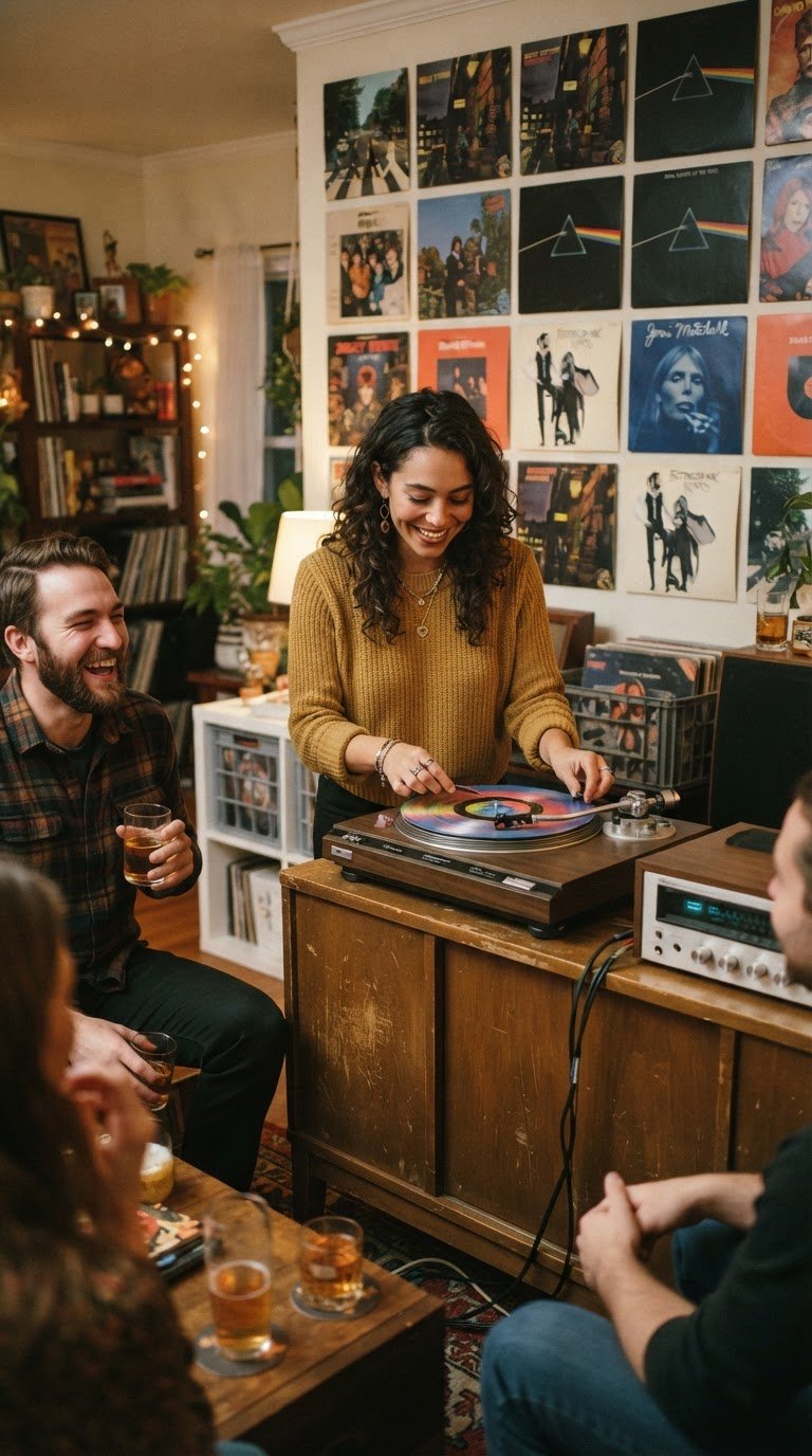Retro Vinyl Listening Party