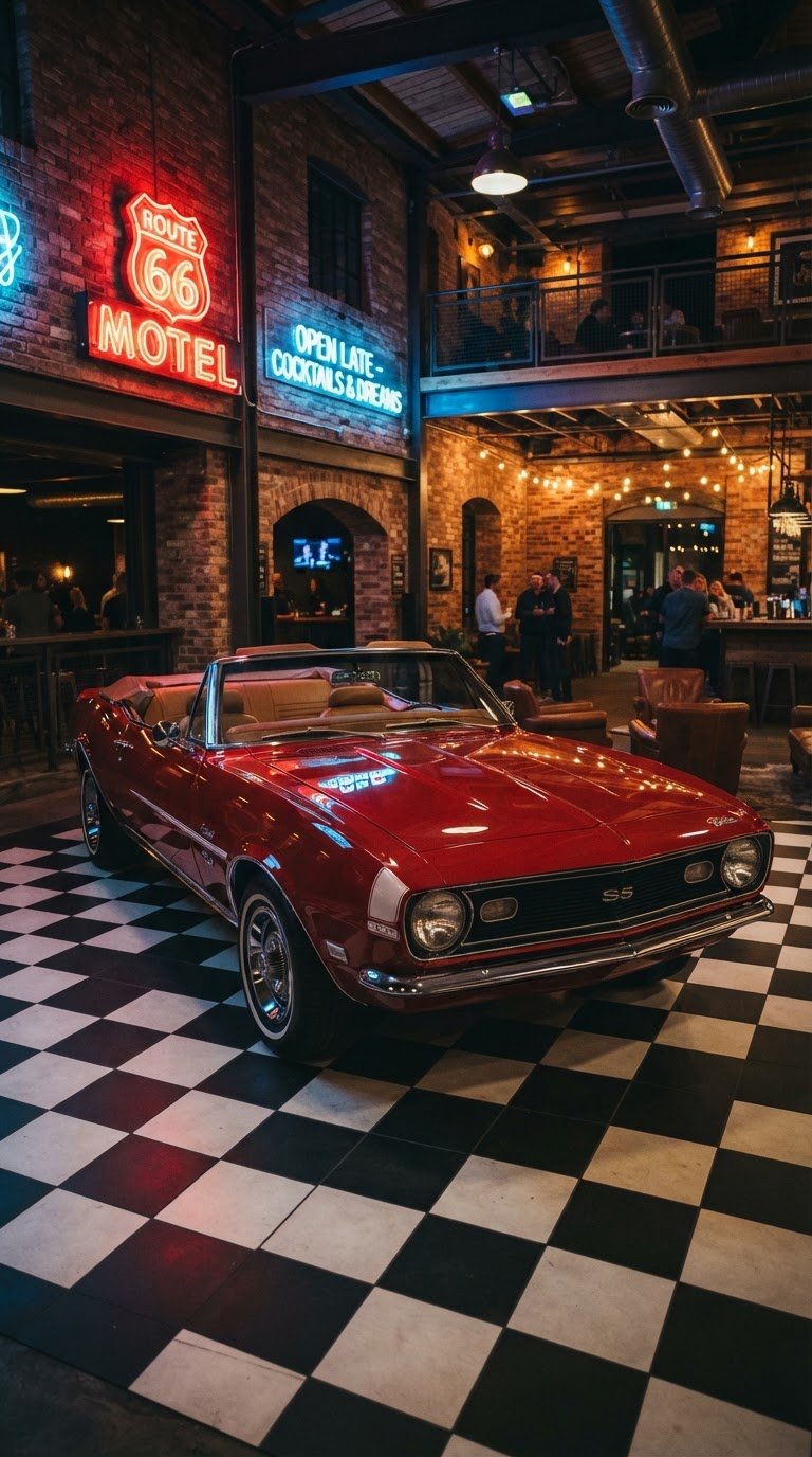 Vintage Car & Classic Diner Theme