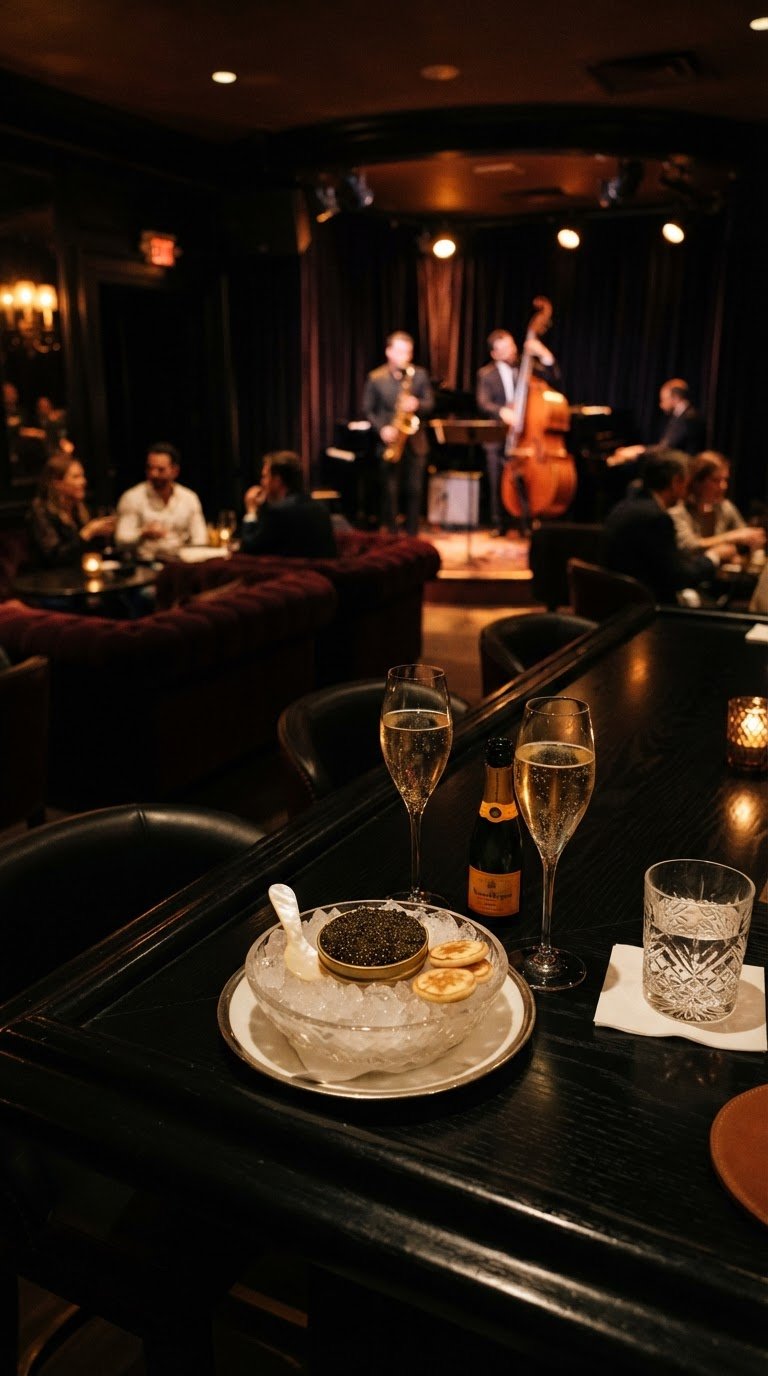Sophisticated Jazz and Caviar Lounge