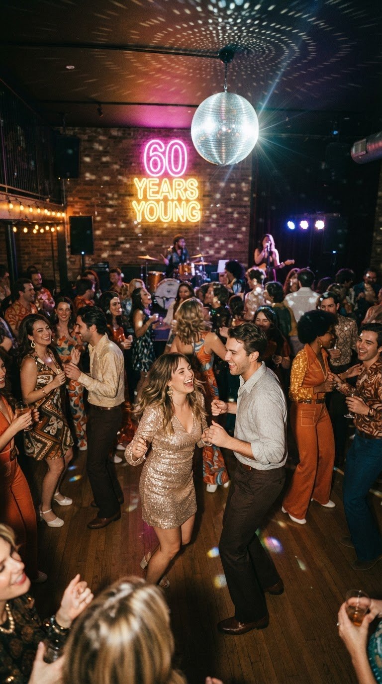 Vinyl and Vibes Retro Dance Party