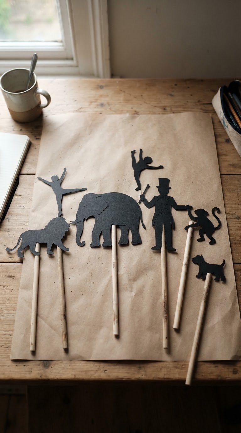 The Cardboard Big Top Shadow Puppet Silhouette Kit